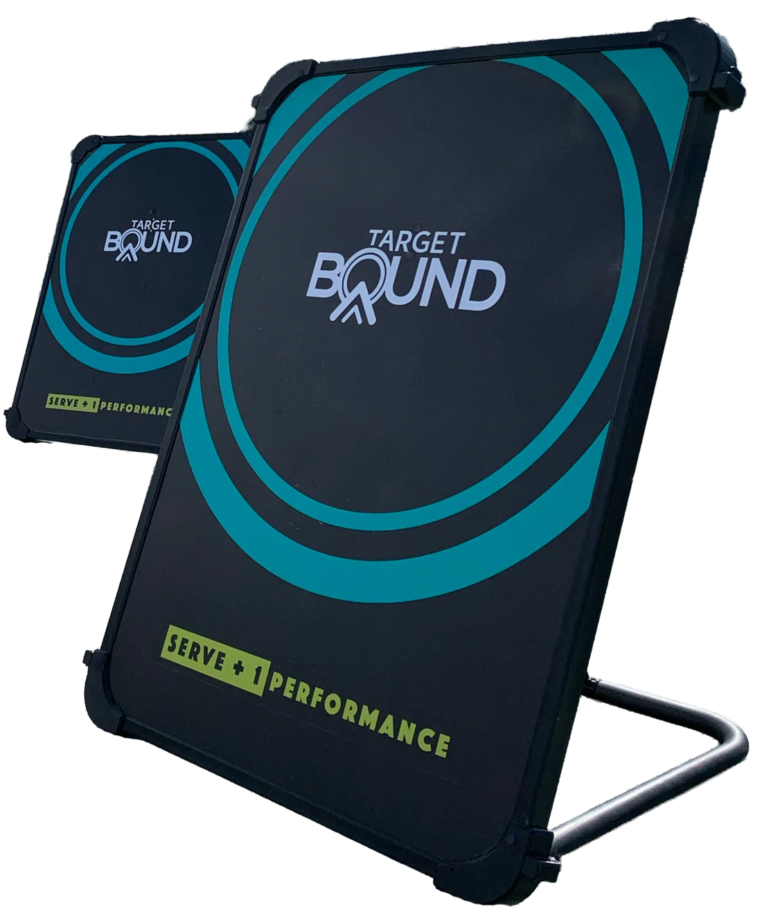 Two TargetBound rebound targets on a court